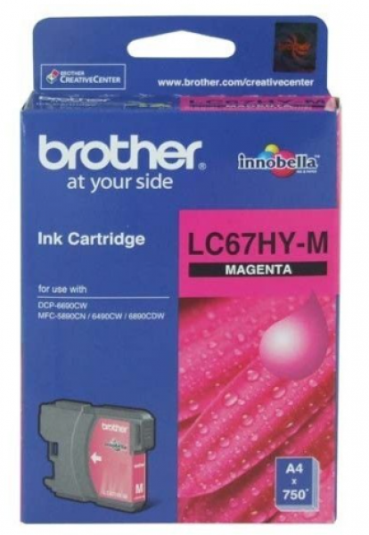 Brother LC67HY-M Kartuş (Kırmızı)