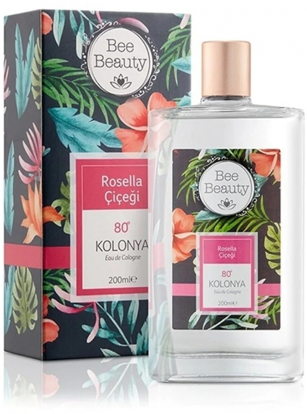 Bee Beauty Rosella Çiçeği Kolonyası Cam Şişe 200 ml