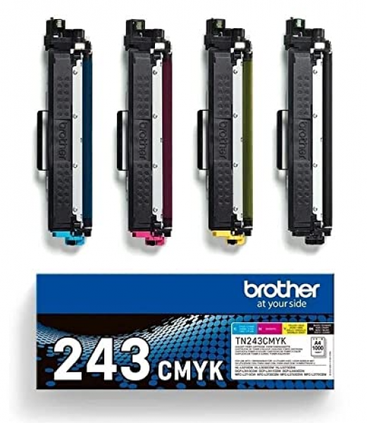 Brother TN-243CMYK Toner (Siyah / Sarı / Mavi / Kırmızı)