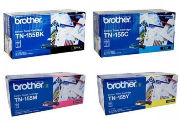 Brother TN-155 Toner (Siyah / Sarı / Mavi / Kırmızı)
