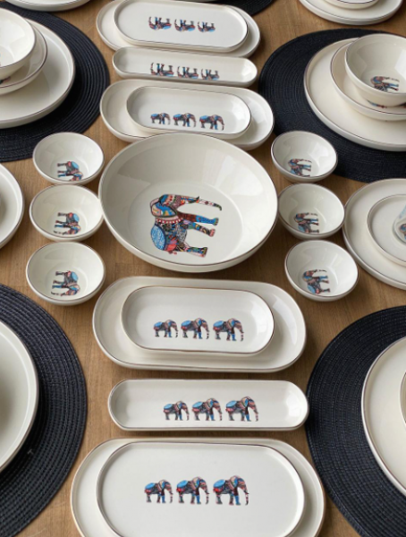 Rossev Elephant White 66 Parça Kahvaltı Takımı
