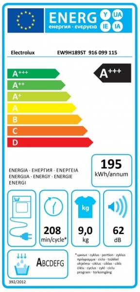 Electrolux EW9H189ST Isı Pompalı Kurutma Makinesi