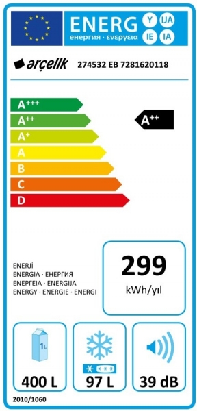 Arçelik 274532 EB Buzdolabı