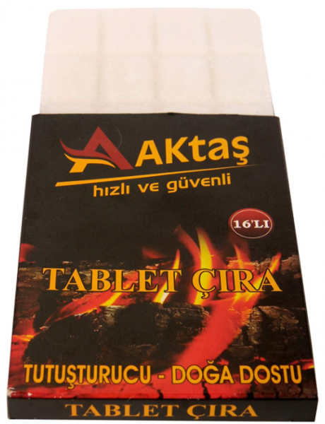 Aktaş Tablet Çıra Mangal Soba Tutuşturucu 16 Adet