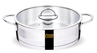 FMS 2001S Silindir Çelik Basık Tencere 24 cm