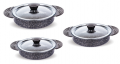 FMS 5007 6 Parça Granit Silikon Kulplu Omlet Tava Seti resim