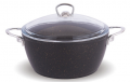 FMS G1005 Metal Kulp Granit Derin Tencere 26 cm resim
