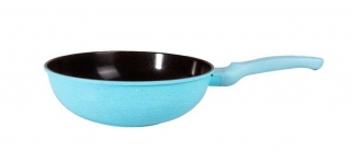 Akdeniz Ametist Döküm Wok Tava 28 cm