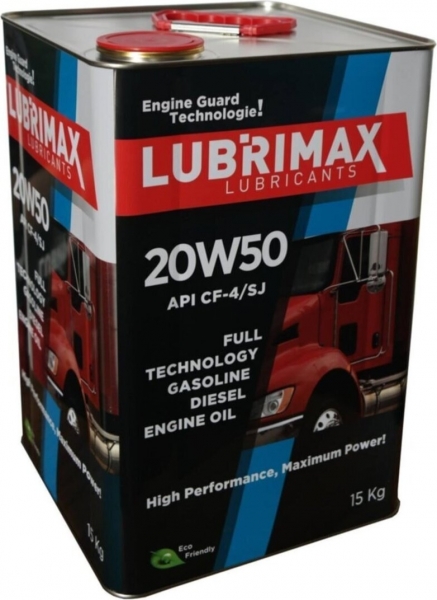 Lubrimax 20W-50 Motor Yağı (17 litre)