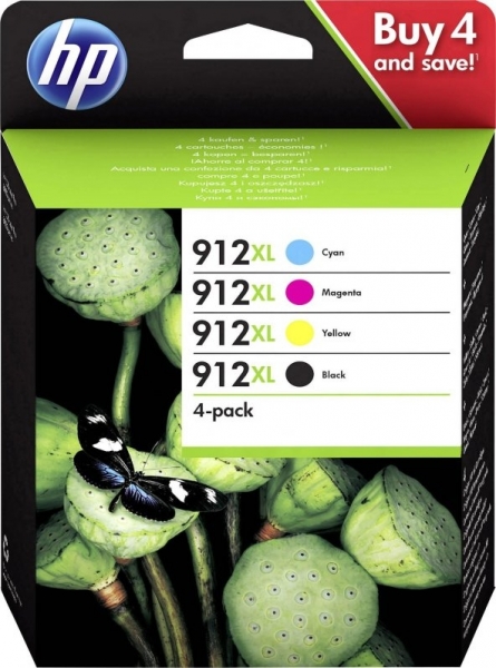 HP 912XL Kartuş (Siyah / Sarı / Mavi / Kırmızı)
