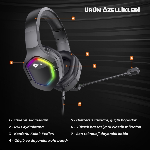 Lenovo Lecoo HT403 Kablolu Kulaklık