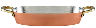 Jumbo Craft Bakır Oval Tava Dövmeli 26 cm