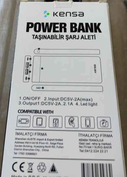 Kensa KP-37 10000 mAh Powerbank