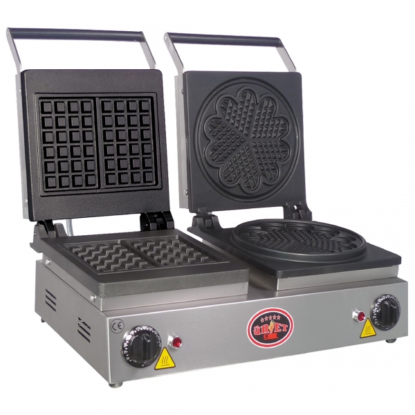 Üret WF-9 Çiftli Kare Papatya Waffle Makinesi
