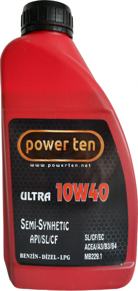 Powerten Ultra 10W-40 Motor Yağı (0.9 litre)