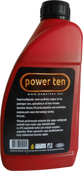 Powerten Ultra 10W-40 Motor Yağı (0.9 litre)