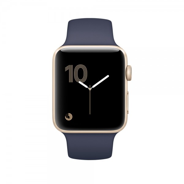 Apple Watch Series 1 (38 mm) Altın Rengi Alüminyum Kasa ve Gece Mavisi Spor Kordon Akıllı Saat