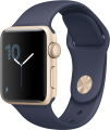 Apple Watch Series 2 (38 mm) Altın Rengi Alüminyum Kasa ve Gece Mavisi Spor Kordon resim
