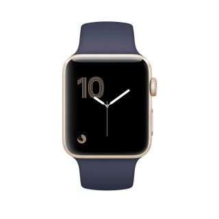 Apple Watch Series 2 (38 mm) Altın Rengi Alüminyum Kasa ve Gece Mavisi Spor Kordon Akıllı Saat