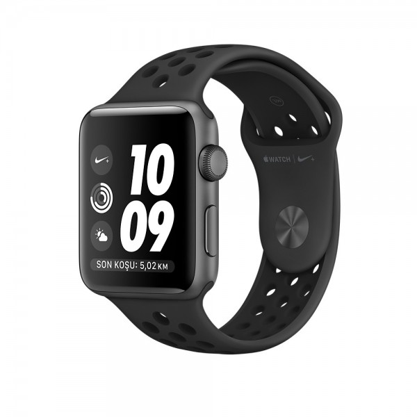 Apple Watch Nike+ Series 2 (38 mm) Uzay Grisi Alüminyum Kasa ve Antrasit/Siyah Nike Spor Kordon Akıllı Saat