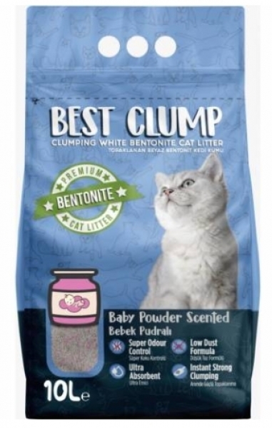 Best Clump Bebek Pudralı 10 lt Kedi Kumu (10 lt)