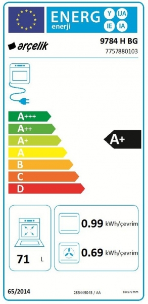Arçelik 9784 H BG Ankastre Fırın