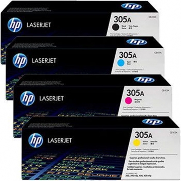 HP 305A Toner (Siyah / Sarı / Mavi / Kırmızı)