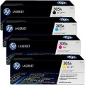 HP 305A Siyah / Sarı / Mavi / Kırmızı  Toner
