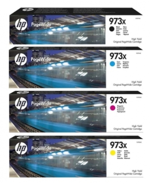 HP 973X Toner (Siyah / Sarı / Mavi / Kırmızı)