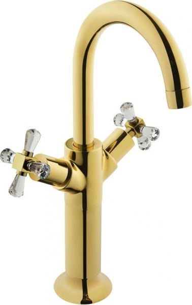 Artema Juno Crystals from Swarovski Yüksek A4166223 Lavabo Bataryası (Altın)