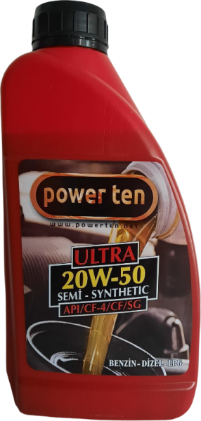 Powerten Ultra 20W-50 Motor Yağı (0.9 litre)