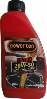 Powerten Ultra 20W-50 Motor Yağı