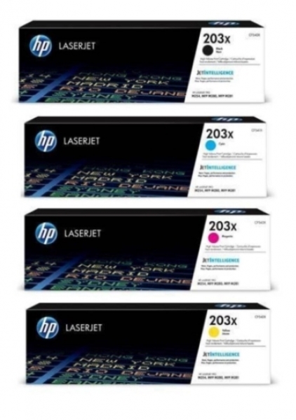 HP 203X Toner (Siyah / Sarı / Mavi / Kırmızı)