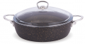 FMS G2002 Granit Metal Kulp Basık Tencere 26 cm resim