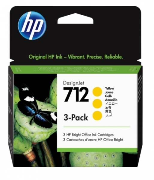 HP 712 Kartuş (Sarı)