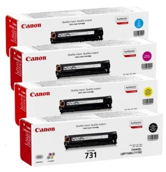 Canon CRG-731 Toner (Siyah / Sarı / Mavi / Kırmızı)