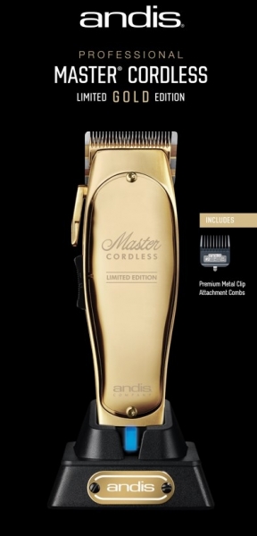 Andis Master Cordless Limited Edition Gold Clipper Saç Kesme Makinesi