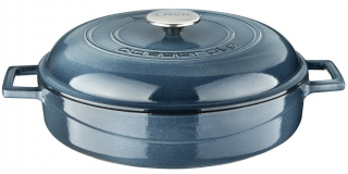 Lava Kubbe Form Kapaklı Yayvan Tencere 24 cm