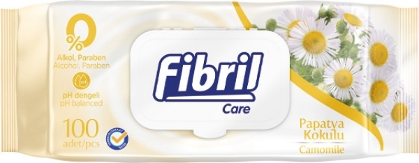 Fibril Papatya Kokulu Islak Mendil (100 Yaprak)