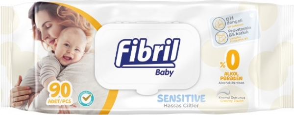Fibril Sensitive Islak Bebek Havlusu