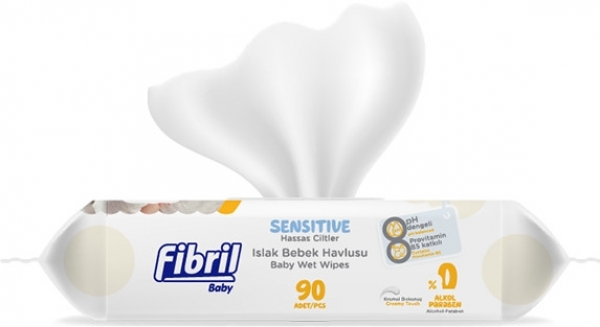 Fibril Sensitive Islak Bebek Havlusu
