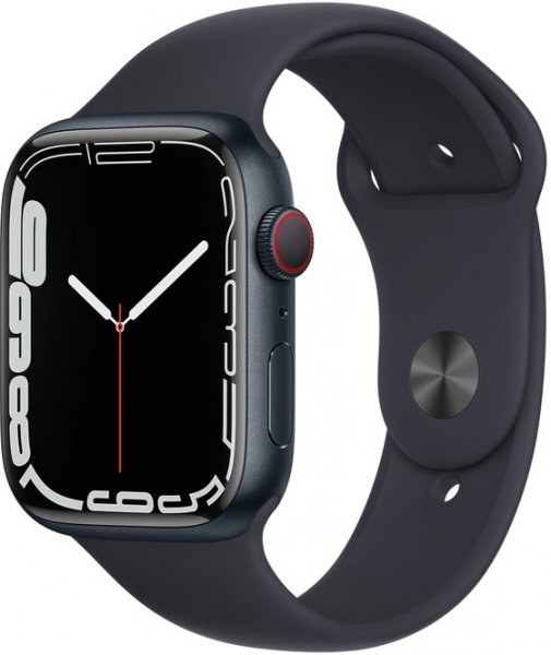 Apple Watch Series 7 Cellular 45mm Alüminyum Kasa ve Spor Kordon Akıllı Saat