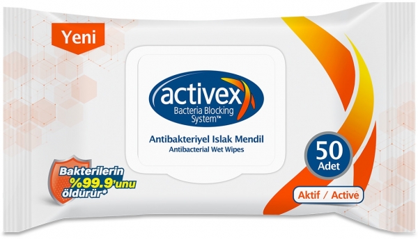 Activex Aktif Islak Mendil (50 Yaprak)
