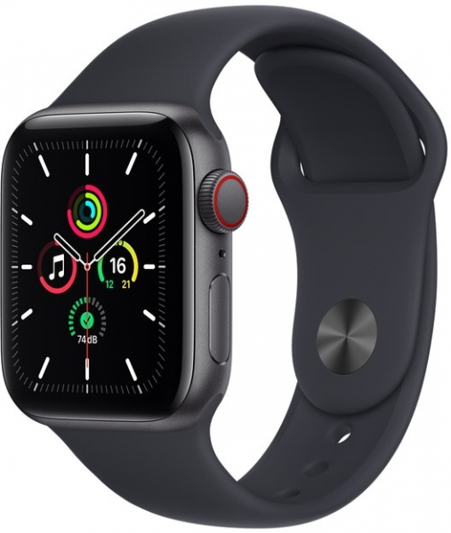 Apple Watch SE Cellular 40mm Alüminyum Kasa ve Spor Kordon Akıllı Saat