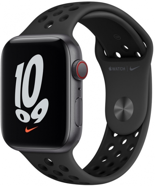 Apple Watch Nike SE Cellular (44mm) Uzay Grisi Alüminyum Kasa ve Nike Spor Kordon Akıllı Saat