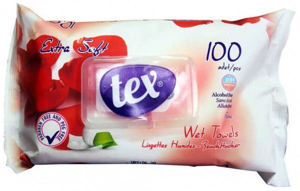 Tex Gül Kokulu Islak Mendil