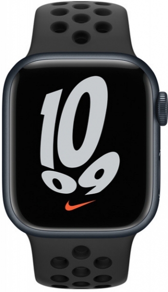 Apple Watch Nike Series 7 Cellular 41mm Gece Yarısı Alüminyum Kasa ve Nike Spor Kordon Akıllı Saat