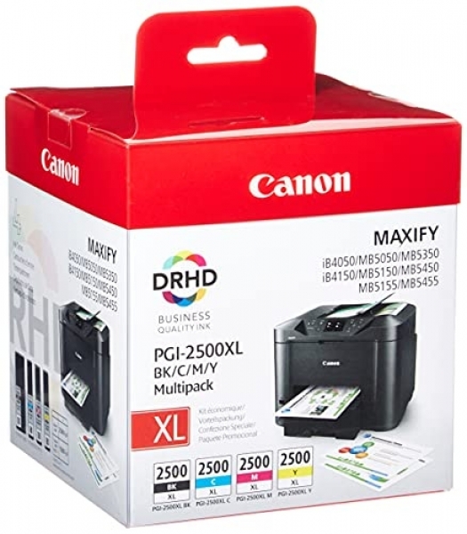 Canon PGI-2500XL Kartuş (Siyah / Sarı / Mavi / Kırmızı)