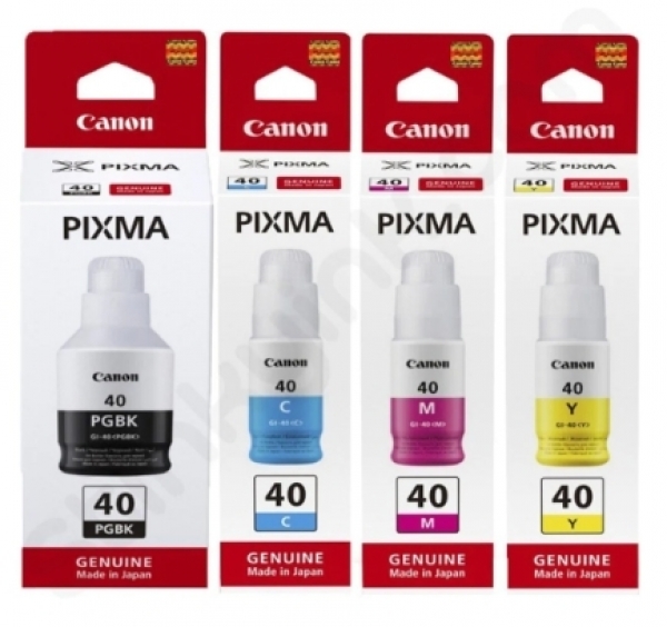 Canon GI-40 Tank Mürekkebi (Siyah / Mavi / Sarı / Kırmızı)