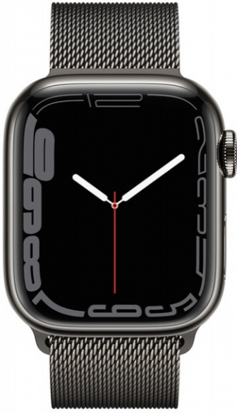 Apple Watch Series 7 Cellular 41mm Paslanmaz Çelik Kasa ve Milano Loop Akıllı Saat